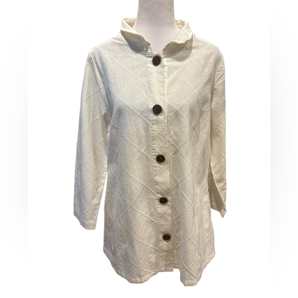 Soft Surroundings button down jacket size M NWT - image 1